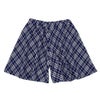 子供服 女の子 チェック柄 フレア キュロットパンツ ネイビー(06) 背面