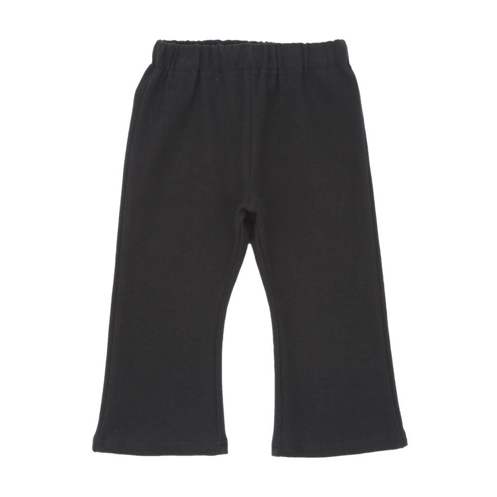 ベビー服 女の子 フレア 9分丈 パンツ ブラック(00) 正面