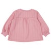 ベビー服 女の子 リボン ニット風 長袖 Tシャツ ピンク(02) 背面
