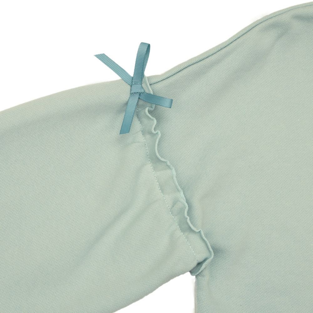 子供服 女の子 ラインストーン 音符 トレーナー グリーン(08) デザインポイント2