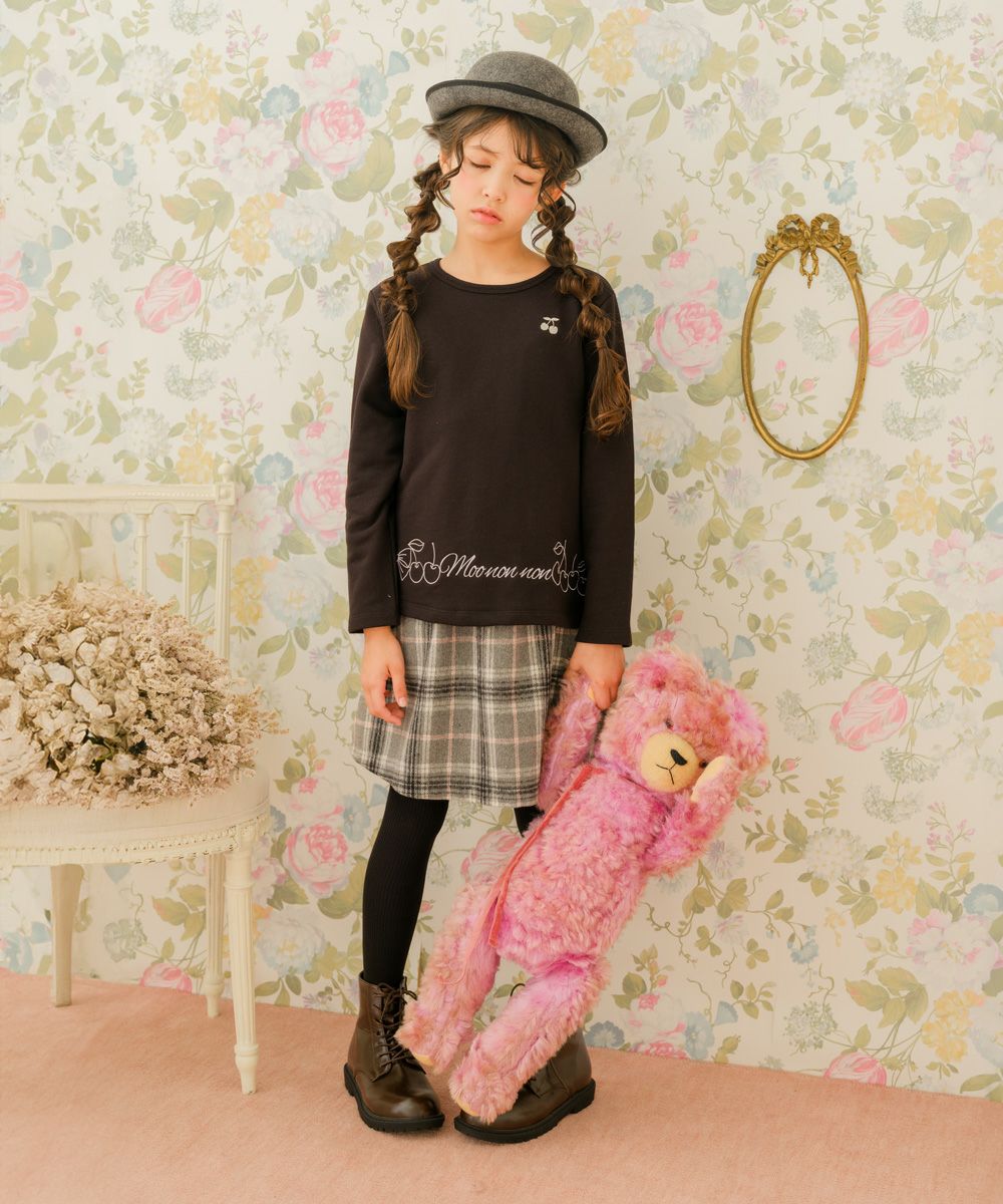 飾りボタン チェック柄 スカート｜ベビー・子供服 通販 moononnon むー