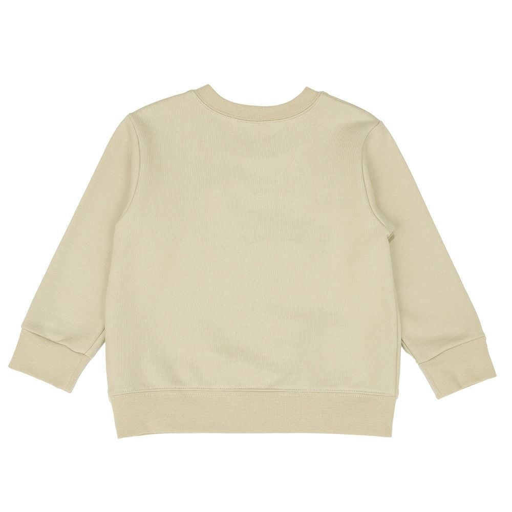 ベビー服 男の子 子ども 子ども服 キッズ 裏毛 アップリケ 車 恐竜 ベージュ(51) 背面