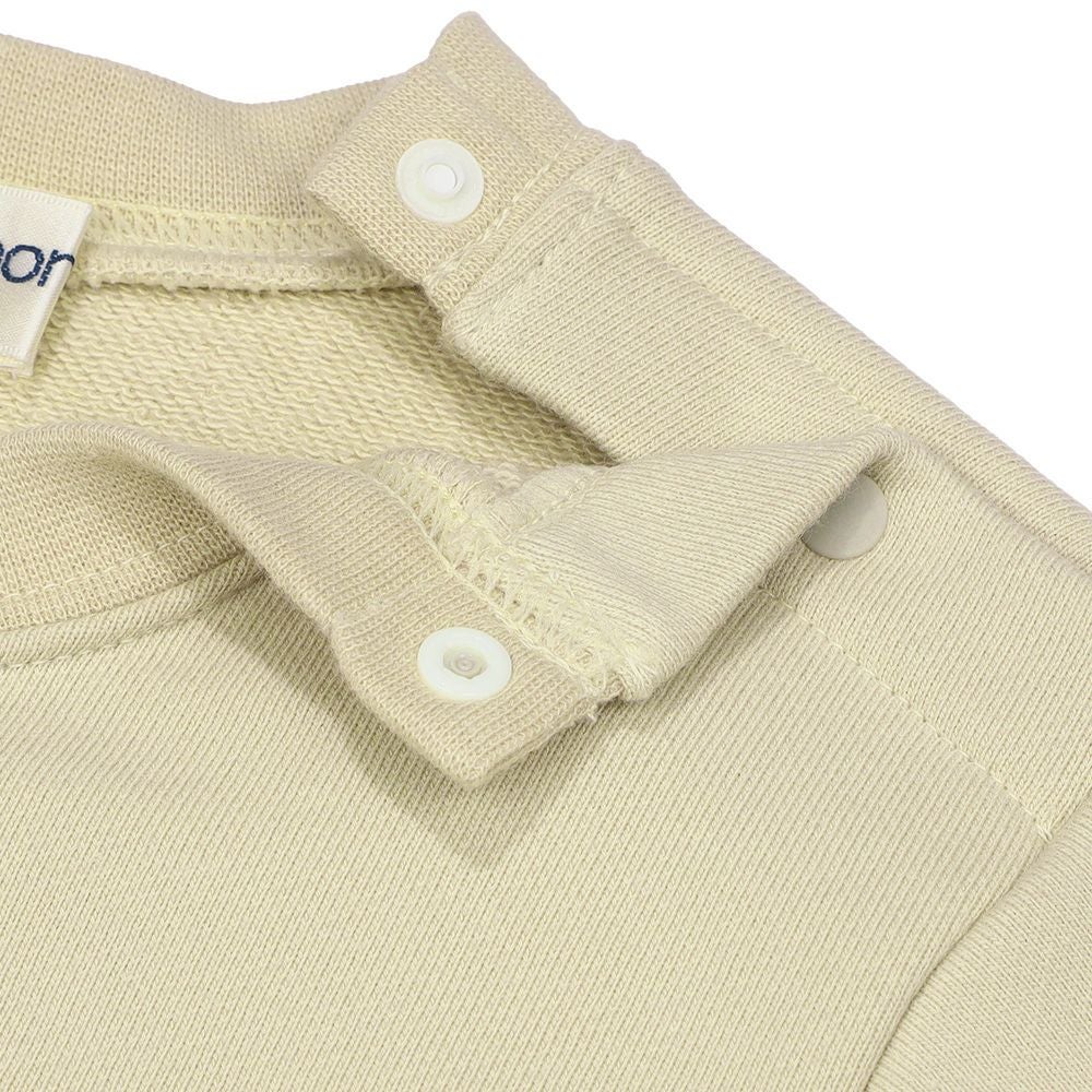 ベビー服 男の子 子ども 子ども服 キッズ 裏毛 アップリケ 車 恐竜 ベージュ(51) デザインポイント2