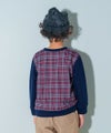 ベビー服 男の子 こども服 キッズ チェック リブ プルオーバー ネイビー(06) モデル画像3