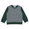 ベビー服 男の子 こども服 キッズ チェック リブ プルオーバー グリーン(08) 正面
