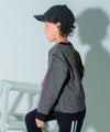子供服 男の子 子ども 子ども服 キッズ 男の子 ロゴ あったかい 裏起毛 杢ｸﾞﾚｰ(92) モデル画像全身