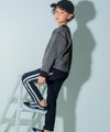 子供服 男の子 子ども 子ども服 キッズ 男の子 ロゴ あったかい 裏起毛 杢ｸﾞﾚｰ(92) モデル画像2