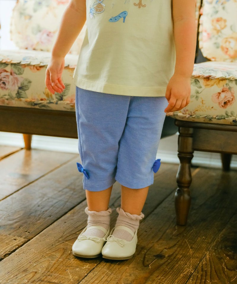 ギンガムチェック柄9分丈パンツ