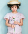ベビー服 女の子 イルカ 魚 貝殻 マリン Tシャツ ピンク(02)モデル画像