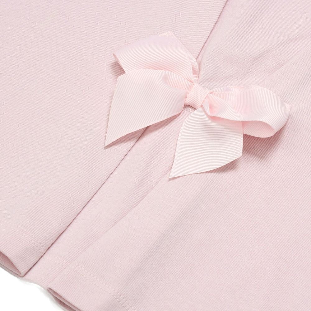 ベビー服 女の子 バックリボンつき ジャム瓶 Tシャツ ピンク(02) デザインポイント2