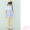 ベビー服 女の子 こども服 春服 夏服 重ね着風 キッズ ギンガムチェック