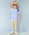 ベビー服 女の子 こども服 春服 夏服 重ね着風 キッズ ギンガムチェック