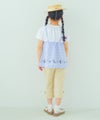 ベビー服 女の子 こども服 春服 夏服 重ね着風 キッズ ギンガムチェック