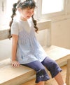 ベビー服 女の子 こども服 春服 夏服 重ね着風 キッズ ギンガムチェック