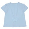 ベビー服 女の子 バックリボン ティーパーティー 刺繍 Tシャツ ブルー(61) 背面