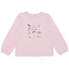 子供服 女の子 バッグ＆シューズ柄プリント 長袖Tシャツ ピンク(02) 正面