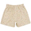 ベビー服 女の子 日本製 綿100％ 小花柄 ショートパンツ ベージュ(51) 背面
