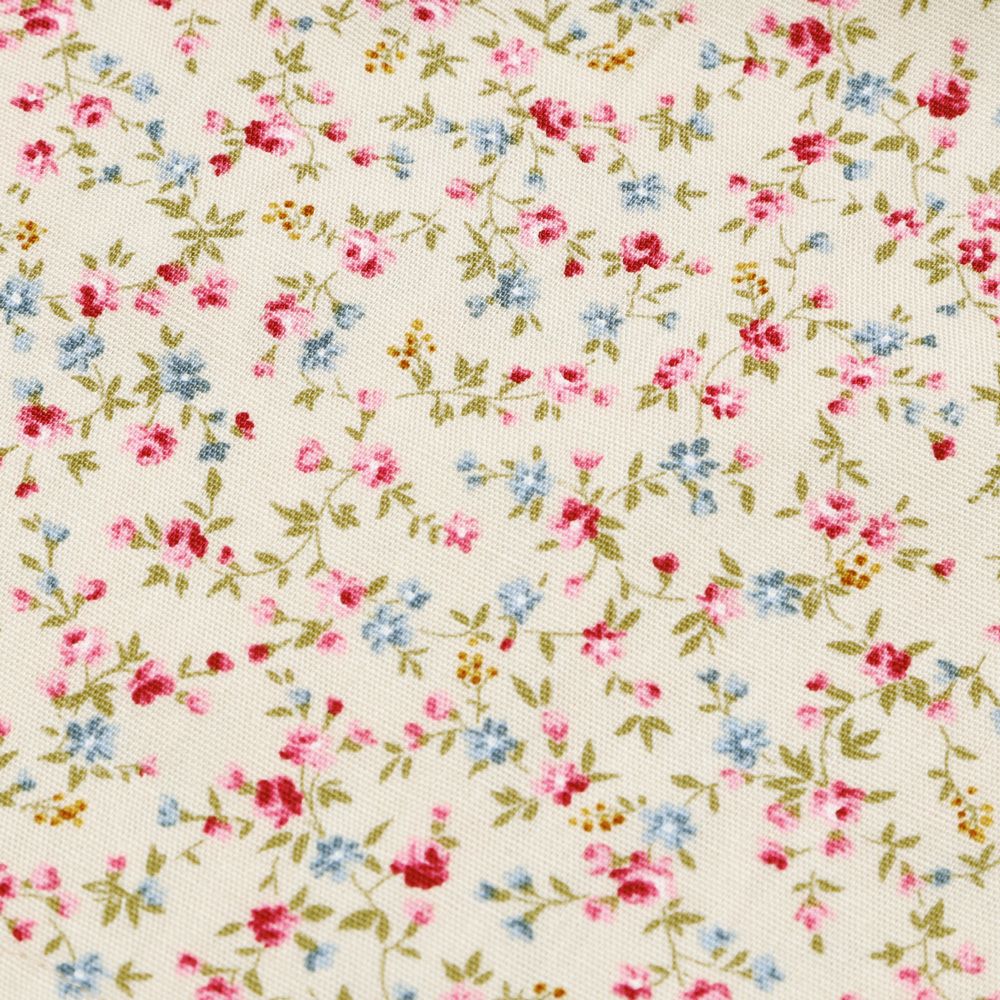 ベビー服 女の子 日本製 綿100％ 小花柄 ショートパンツ ベージュ(51) デザインポイント1