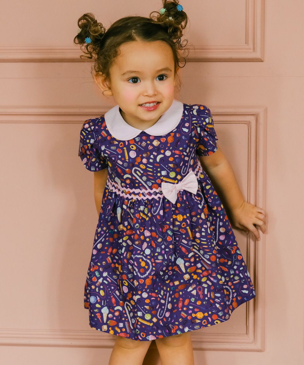 日本製 リバティプリント使用 スイーツ ワンピース｜ベビー・子供服
