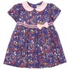 ベビー服 女の子 日本製 リバティプリント使用  スイーツ ワンピース パープル(91) 正面