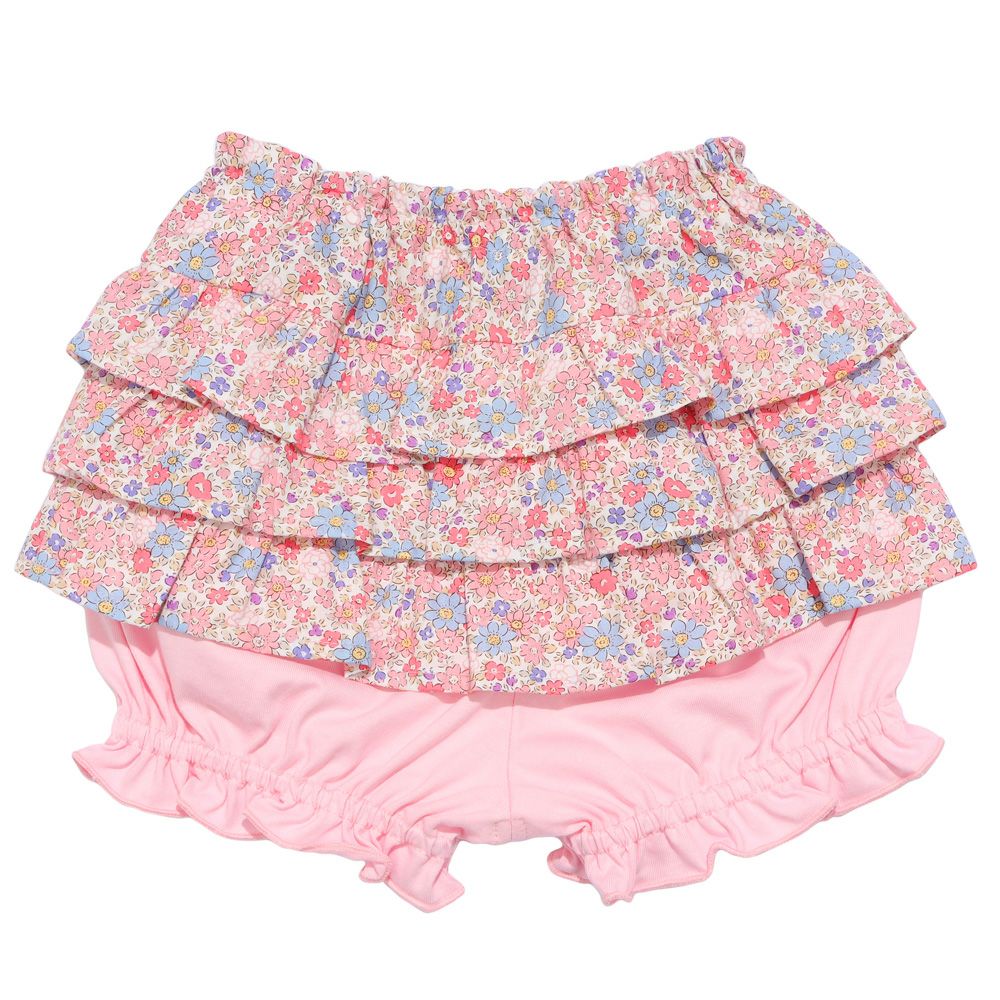 綿100％ 小花柄 フリルつき かぼちゃパンツ｜ベビー・子供服 通販