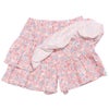 ベビー服 女の子 綿100% キッズ 花柄 フリル キュロットパンツ ピンク(02) 背面