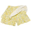 ベビー服 女の子 綿100% 小花柄 フリル キュロットパンツ イエロー(04) 背面