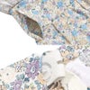 ベビー服 女の子 綿100% キッズ 花柄 フリル キュロットパンツ ブルー(61) デザインポイント2