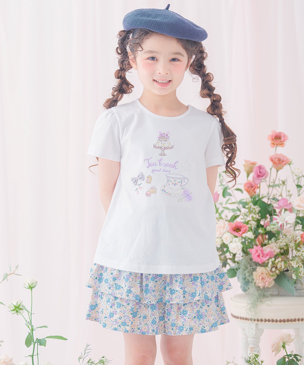 TIME SALE】綿100% 小花柄 フリル キュロットパンツ｜ベビー・子供服