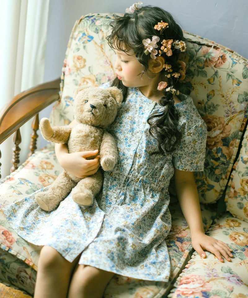 【27度の服装は?】気温別・子供の服装選びのポイント▲綿100%前開きワンピース(女の子)