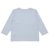 ベビー服 男の子 メッシュポケット付き 恐竜 刺繍 長袖 Tシャツ ブルー(61) 背面