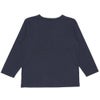 子供服 男の子 ポケット付き 異素材切替え 長袖 Tシャツ ネイビー(06) 背面