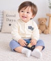 ベビー服 男の子 ワッフル生地カーディガン