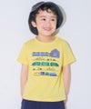 ベビー服 男の子 子ども服 こども キッズ 綿100％ コットン 電車 ティーシャツ オフホワイト(11) 正面