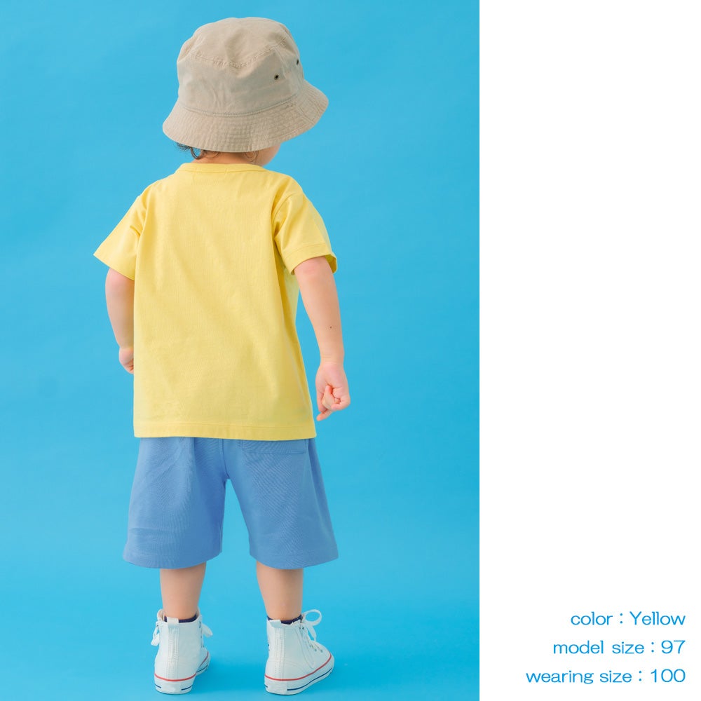 ベビー服 男の子 子ども服 こども キッズ 綿100％ コットン ロボット ワッペン 刺繍