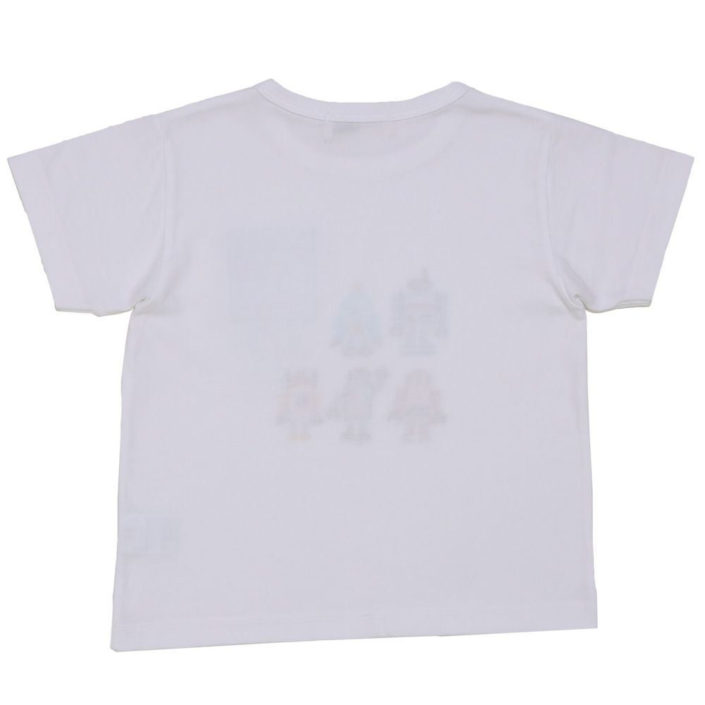 ベビー服 男の子 綿100％ ロボット 刺繍 半袖 Tシャツ オフホワイト(11) 背面