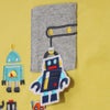 ベビー服 男の子 子ども服 こども キッズ 綿100％ コットン ロボット ワッペン 刺繍