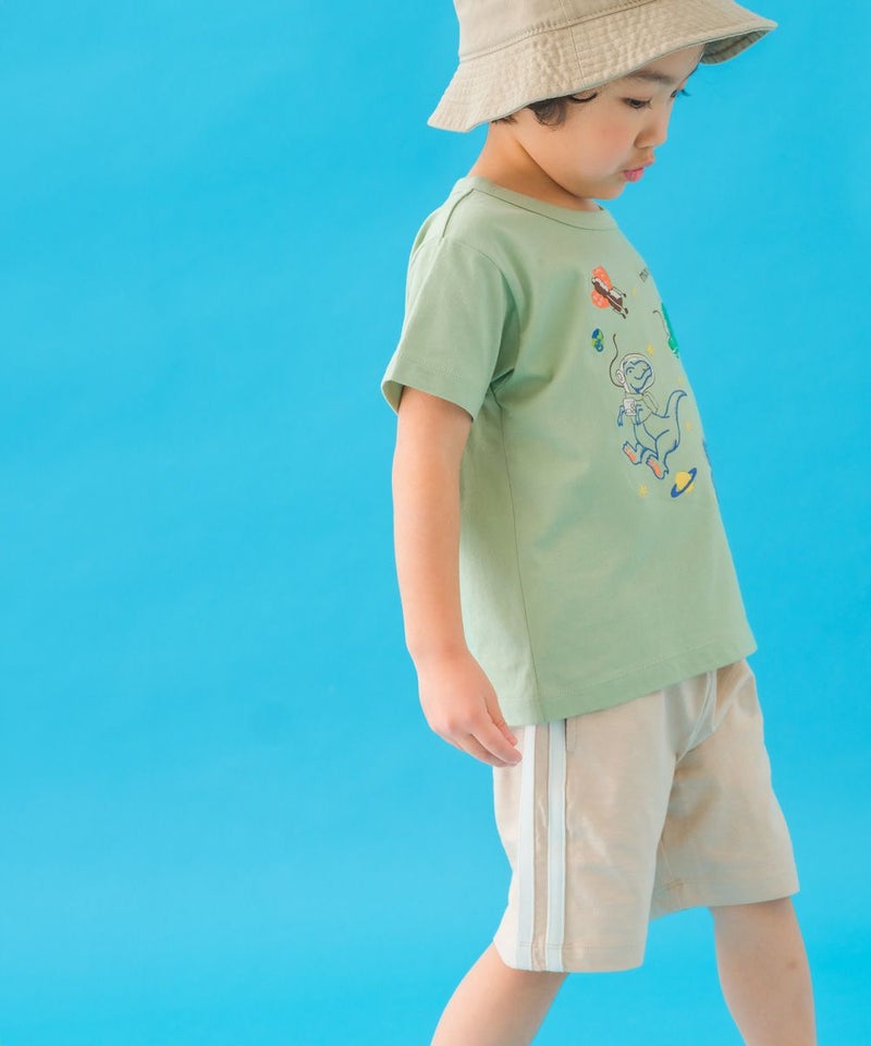 【男の子】安くて高見え!「プチプラ子供服」サイドラインハーフパンツ