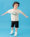 ベビー服 男の子 綿100％ 電車 アップリケ ＆ 山 モチーフ Tシャツ ベージュ(51) モデル画像2
