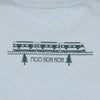 ベビー服 男の子 綿100％ 電車 アップリケ ＆ 山 モチーフ Tシャツ ブルー(61) デザインポイント2