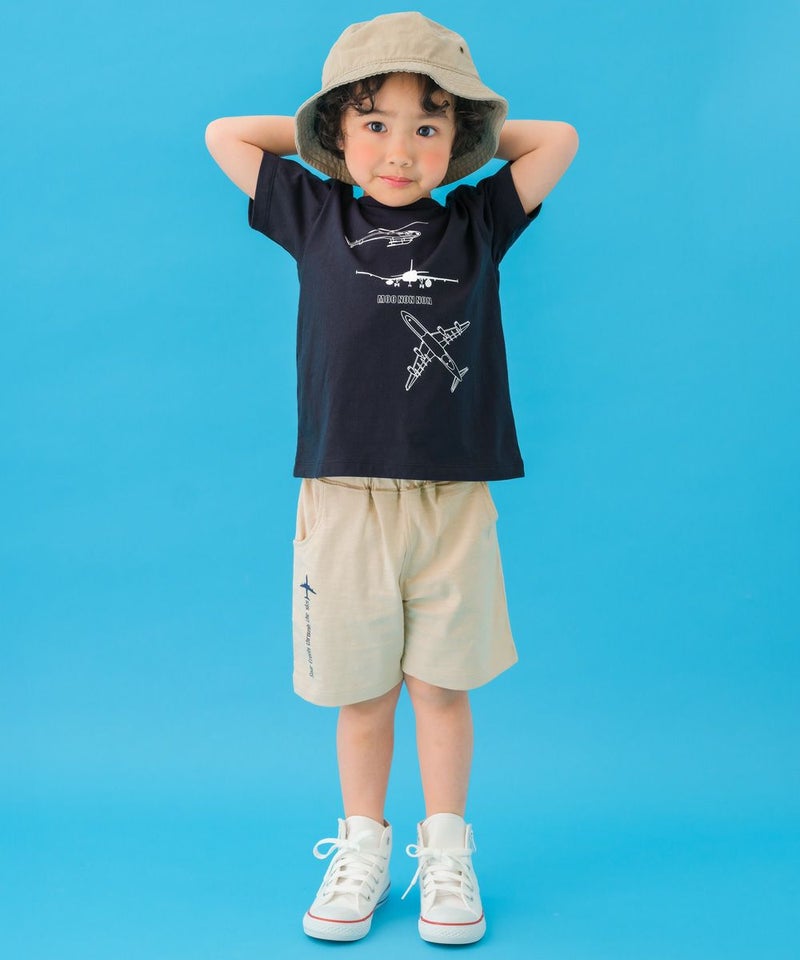綿100％ 空飛ぶ 乗り物 デザイン Tシャツ