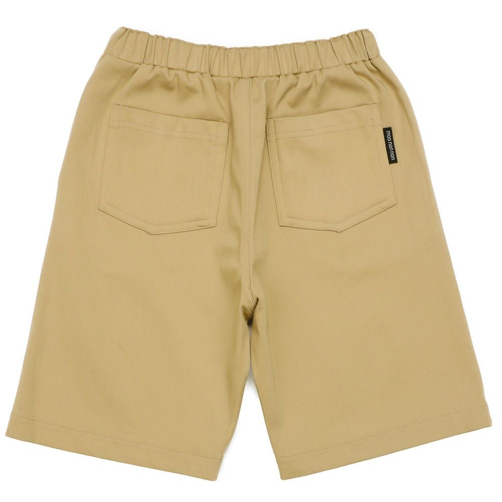 子供服 男の子 ロゴ付きポケット ハーフパンツ ベージュ(51) 背面