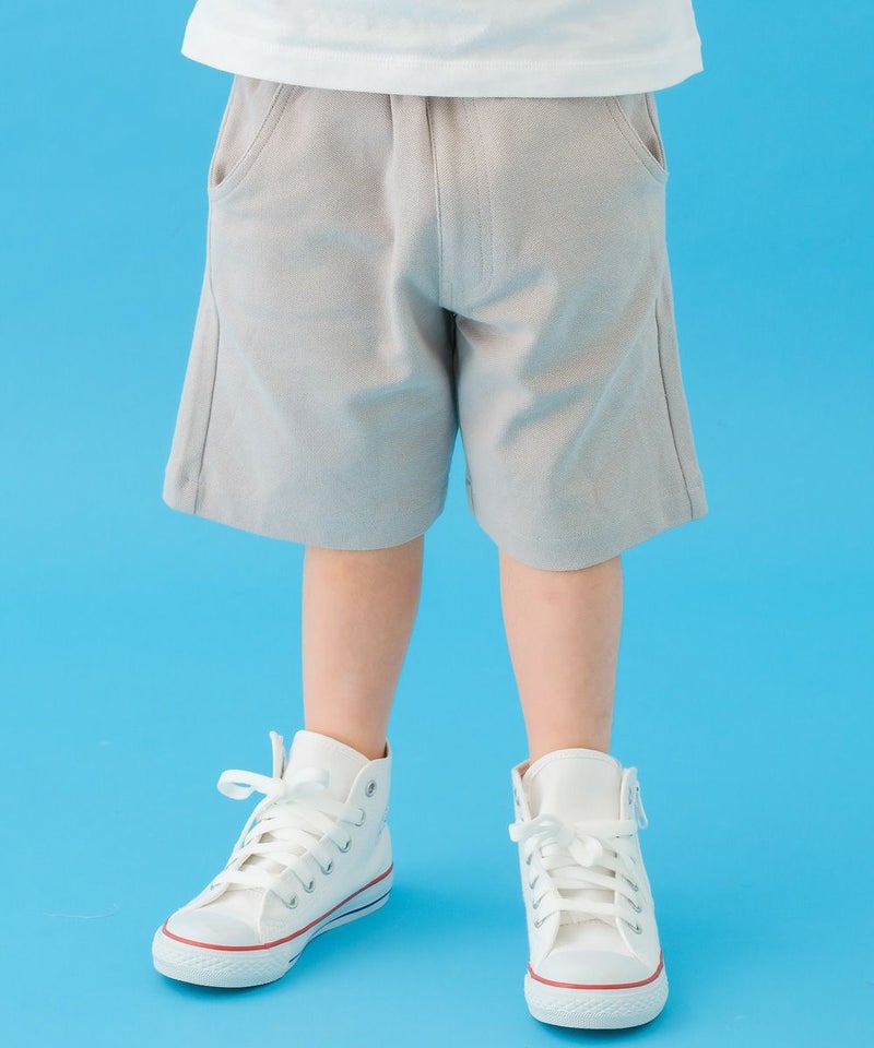 【男の子】安くて高見え!「プチプラ子供服」綿100% ロゴ ハーフ丈 パンツ