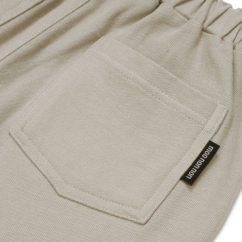 綿100% ロゴ ハーフ丈 パンツ