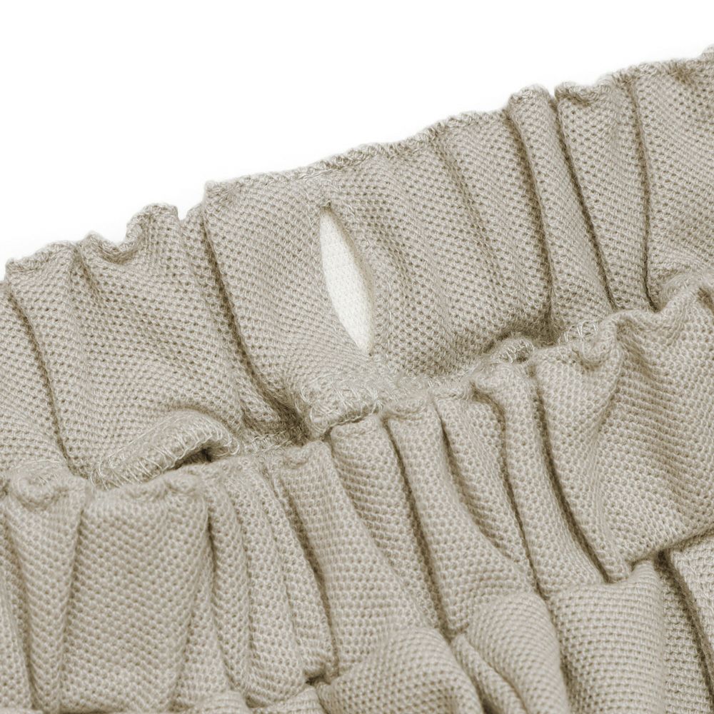 ベビー服 男の子 綿100％ ロゴ ハーフ丈 パンツ グレー(09) デザインポイント2