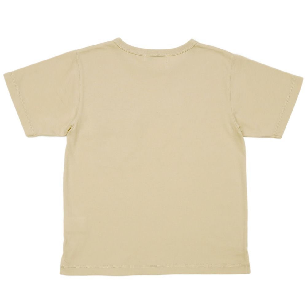 子供服 男の子 ロゴアップリケ ＆ フタつき ポケット Tシャツ ベージュ(51) 背面
