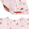 ベビー服 女の子 襟付き さくらんぼ リボン ワンピース ピンク(02) デザインポイント1