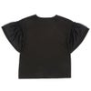 子供服 女の子 ロゴアップリケ チュール 半袖 Tシャツ ブラック(00) 背面