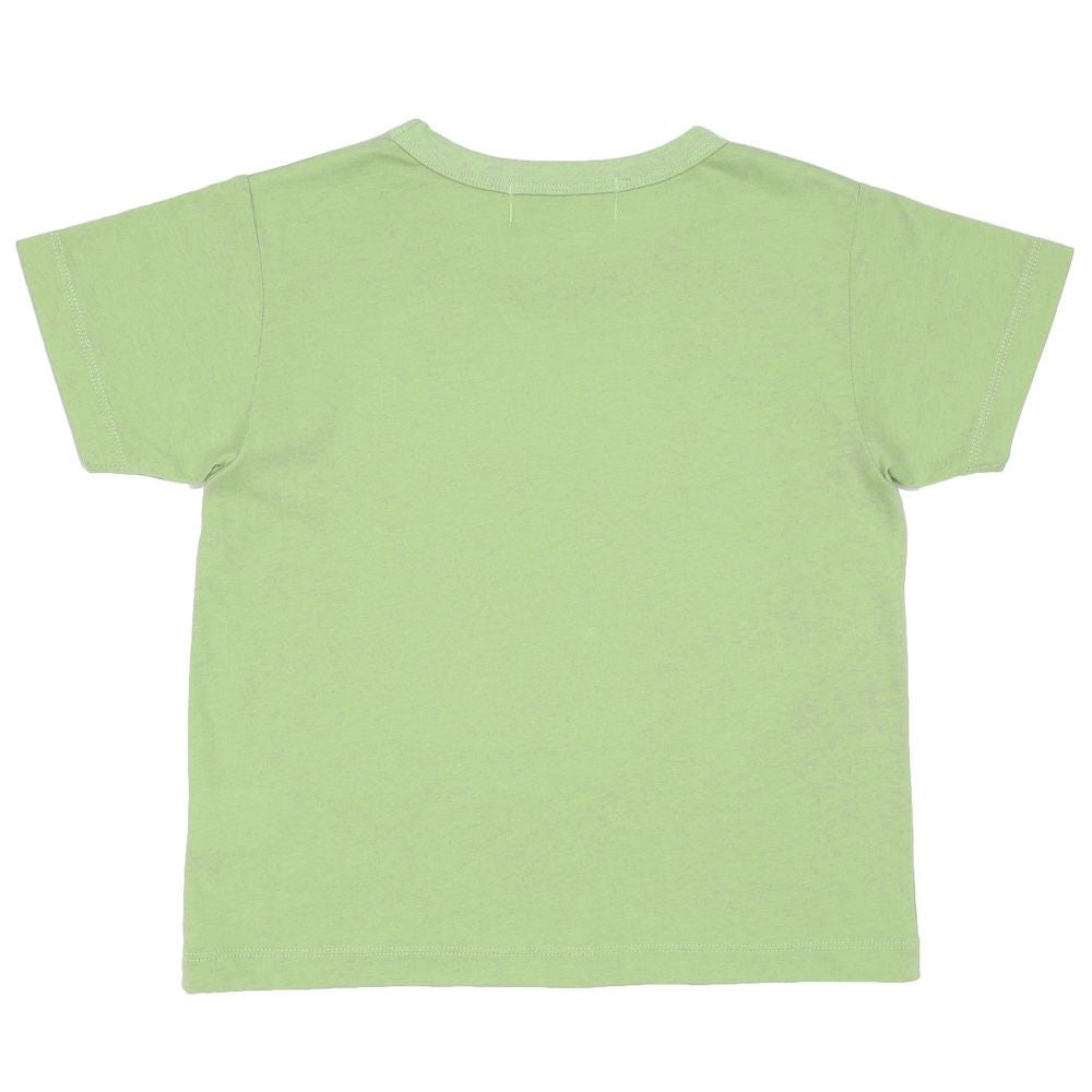 ベビー服 男の子 宇宙 ＆ 恐竜 綿100％ Tシャツ グリーン(08) 背面