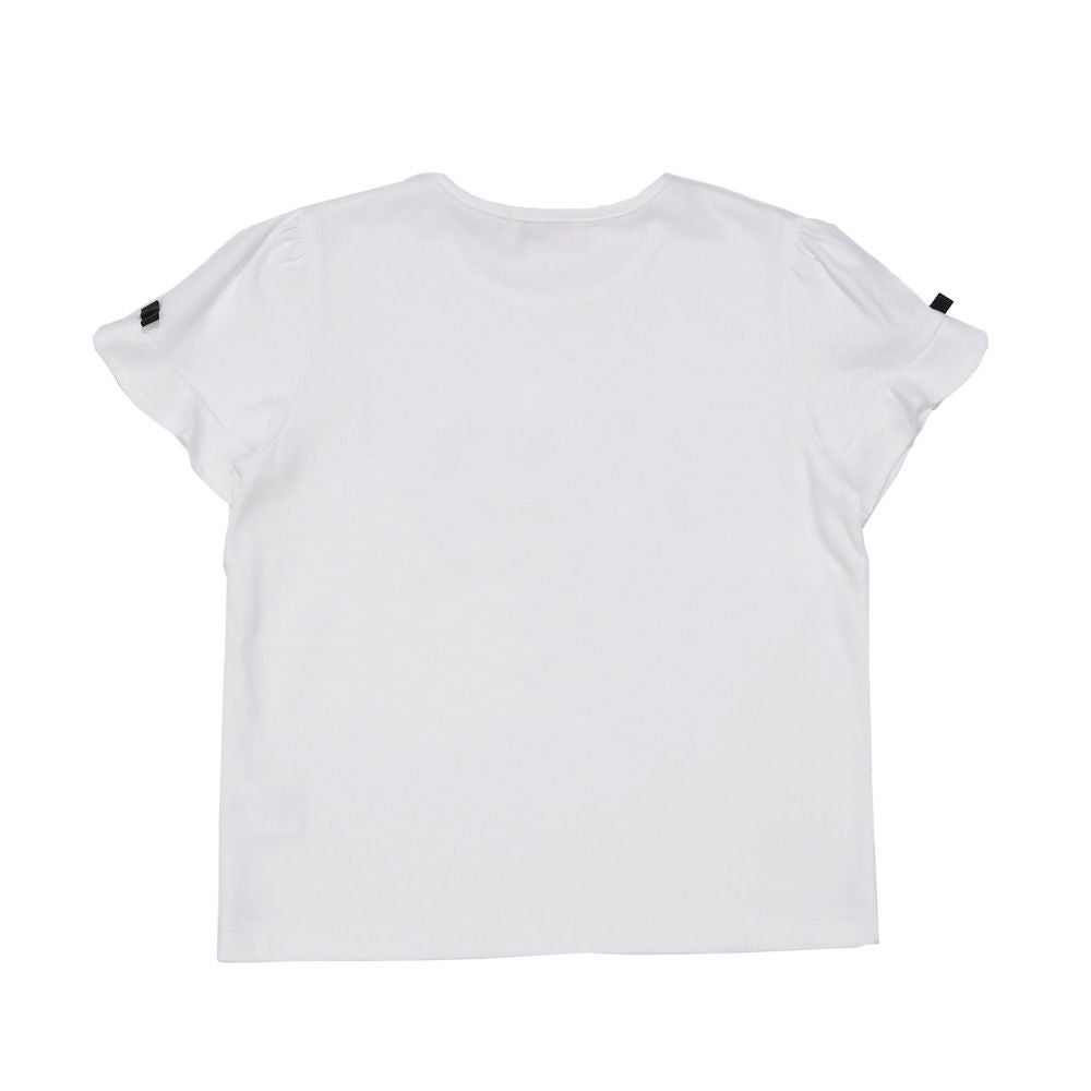 ベビー服 女の子 ドレス＆バッグ 小物プリント 綿100％ Tシャツ オフホワイト(11) 背面